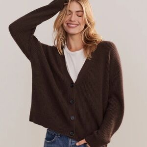 Jenni Kayne Cropped Cashmere Cocoon Cardigan XS